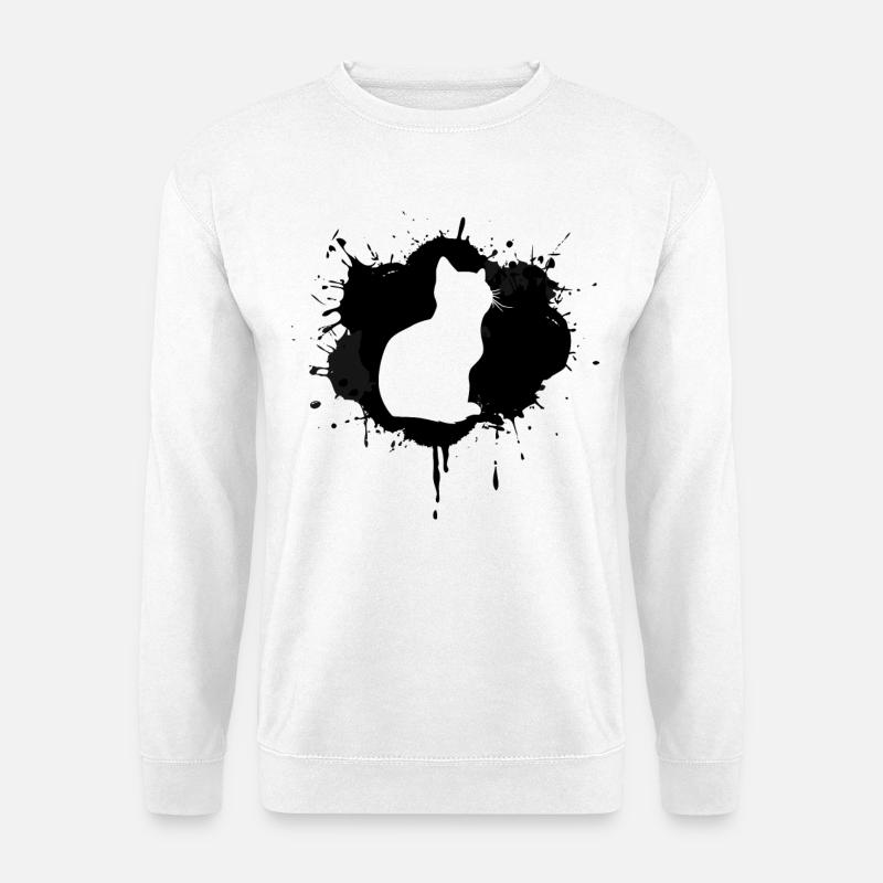Katze - Unisex Pullover - Weiß