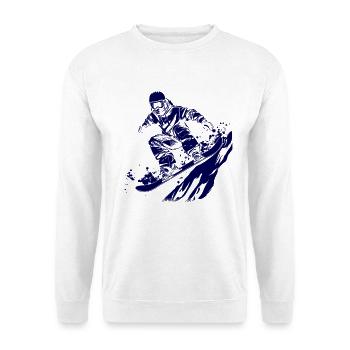 Snowboarder Sketch - Unisex Sweatshirt - white - Front