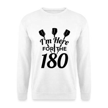 Funny darts saying - Unisex Sweatshirt - white - Front