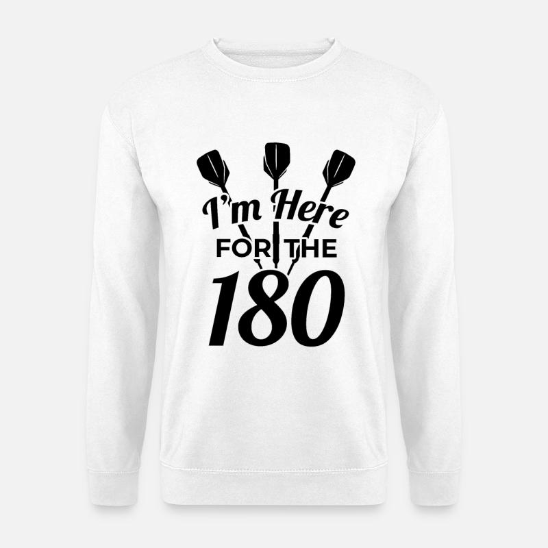 Lustiger Dart Spruch - Unisex Pullover - Weiß