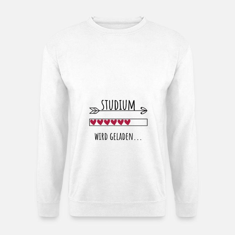 Studium Personalisierter Beruf Mädchen - Unisex Pullover - Weiß