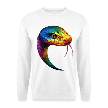 Serpent Python Cobra Mamba Serpent à sonnettes Serpent - Sweat-shirt Unisexe - blanc - Devant
