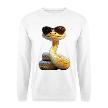 Snake Python Cobra Mamba Rattlesnake Snake - Unisex Sweatshirt - white - Front