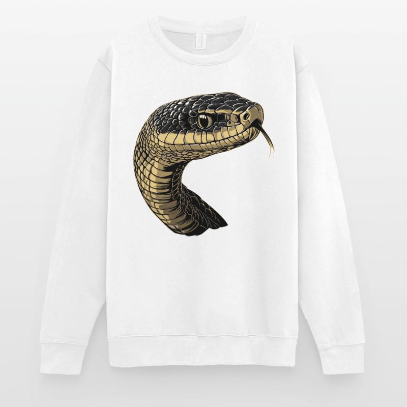 Serpent Python Cobra Mamba Serpent à sonnettes Serpent Sweat-shirt Unisexe