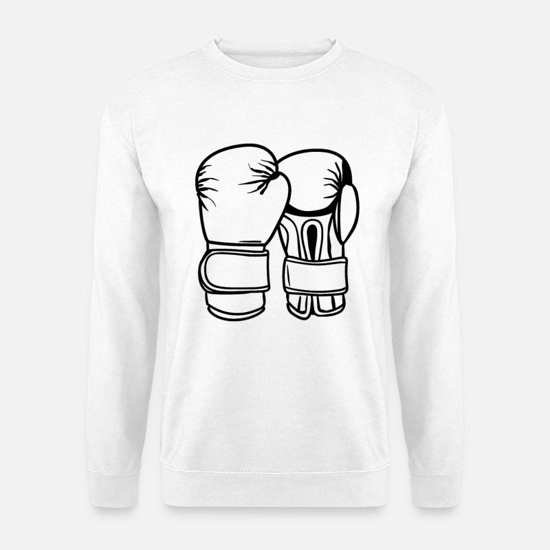 Dessin de gants de boxe - Sweat-shirt Unisexe - blanc