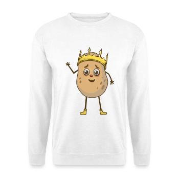 Royal Potato Potatoes Vegetable King Crown - Unisex Sweatshirt - white - Front
