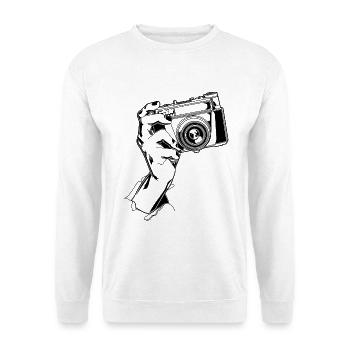Photographe Graphisme - Sweat-shirt Unisexe - blanc - Devant