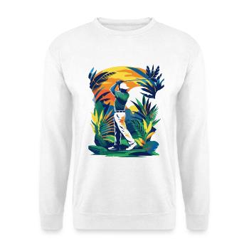 Golfer - Unisex Pullover - Weiß - Vorne