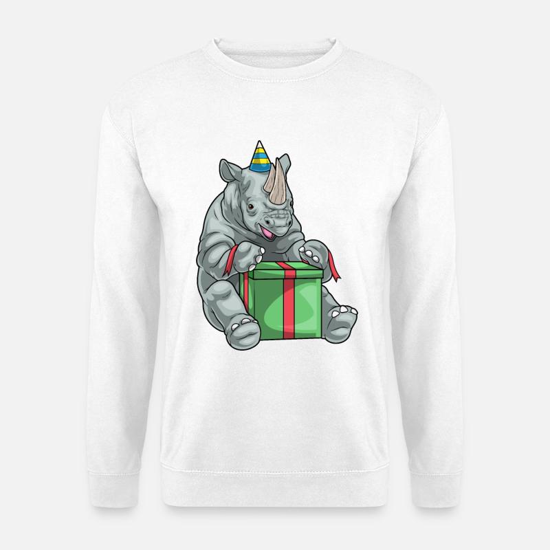 Rhino Birthday Package - Unisex Sweatshirt - white