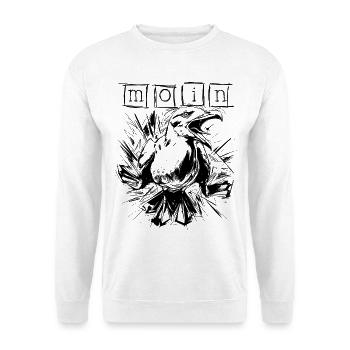 Skizzierte Moin Möwe - Unisex Pullover - Weiß - Vorne