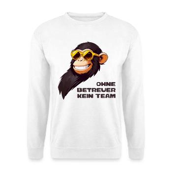 Ohne Betreuer Kein Team - Unisex Pullover - Weiß - Vorne