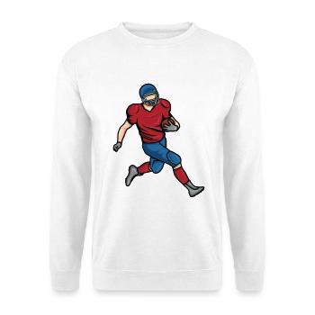 Dessin de garçon de football - Sweat-shirt Unisexe - blanc - Devant