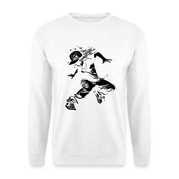 Breakdance Girl Drawing - Unisex Sweatshirt - white - Front