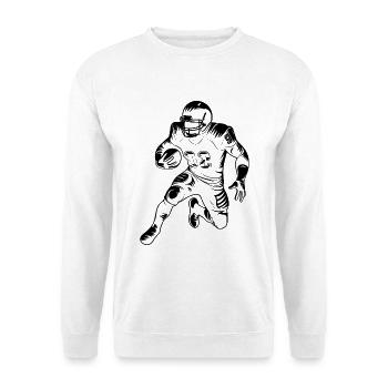 Footballspieler - Unisex Pullover - Weiß - Vorne