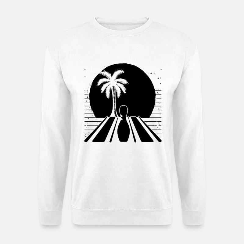 Bowling Drawing - Unisex Sweatshirt - white