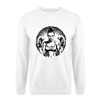 Boxerin - Unisex Pullover - Weiß - Vorne