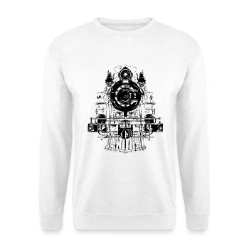 Locomotive - Sweat-shirt Unisexe - blanc - Devant
