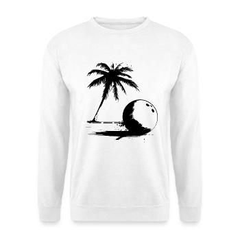 Croquis de bowling - Sweat-shirt Unisexe - blanc - Devant