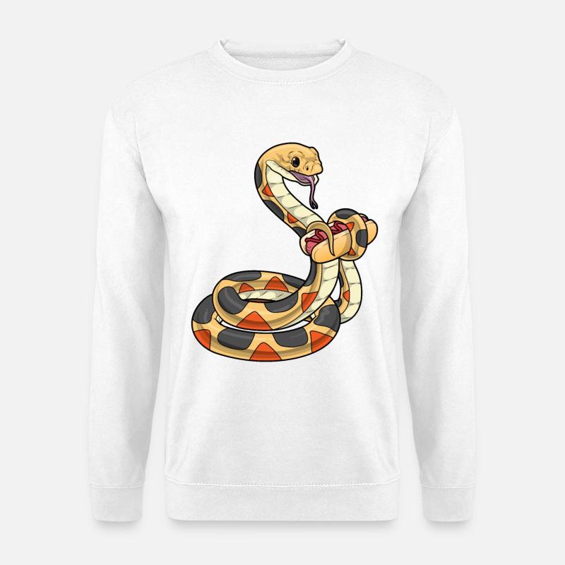 Hot-dog serpent - Sweat-shirt Unisexe - blanc