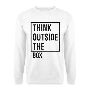 think outside the box - Unisex Sweatshirt - white - Front