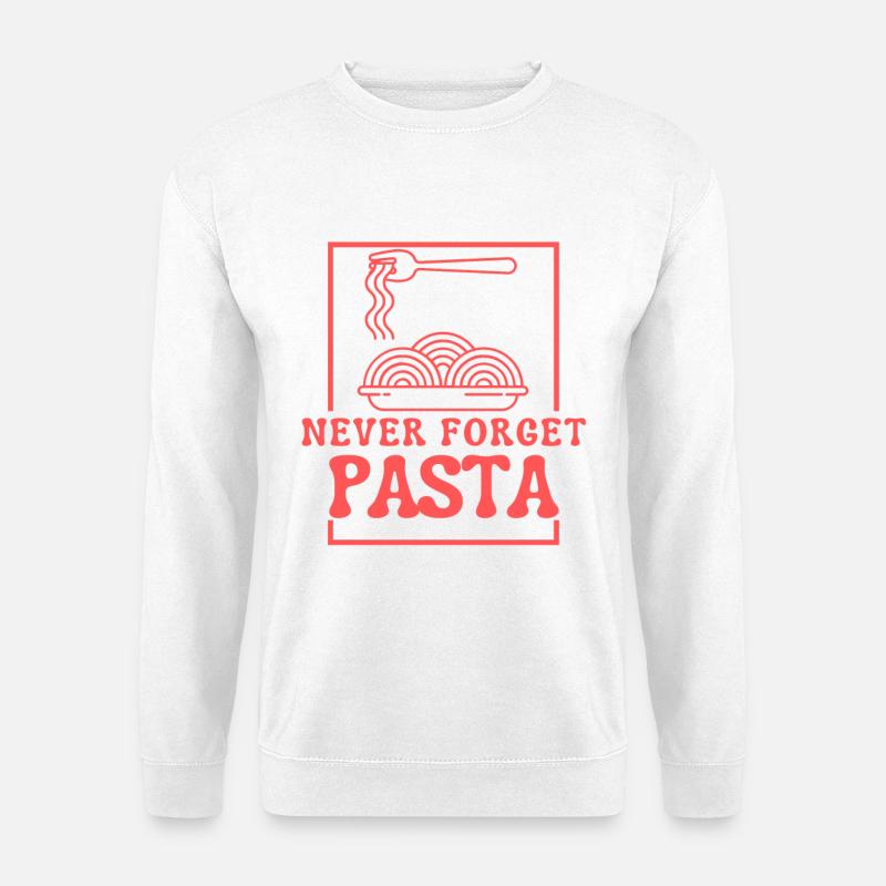 Design for true pasta lovers - Unisex Sweatshirt - white