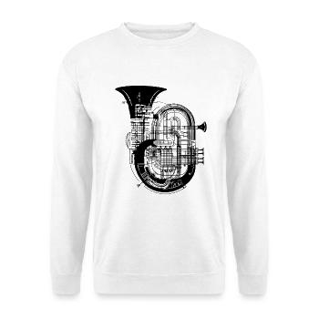 Tuba - Unisex Pullover - Weiß - Vorne