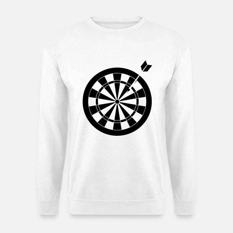 Dartscheibe - Unisex Pullover - Weiß