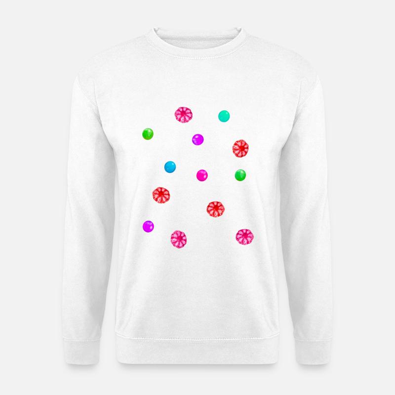 Colourful sweets for carnival and carnival - Unisex Sweatshirt - white