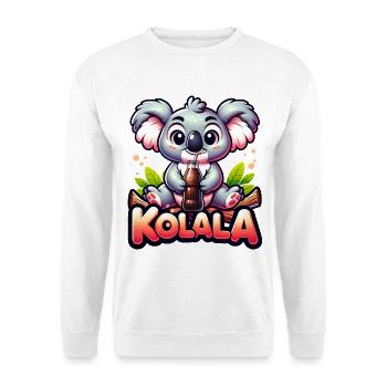 Kolala - Jeu de mots Koala mignon avec - Sweat-shirt Unisexe - blanc - Devant