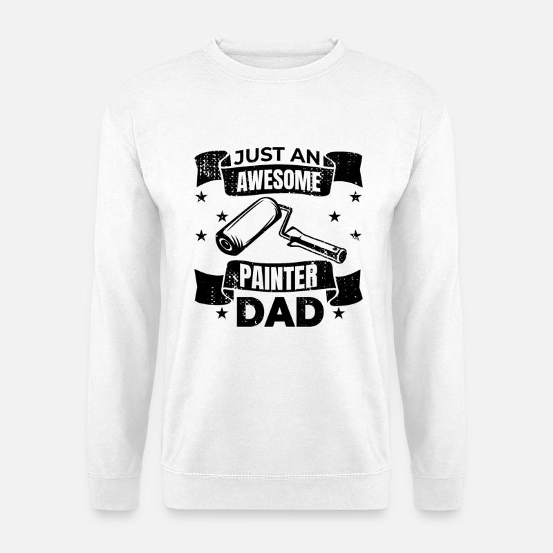 Maler Papa - Unisex Pullover - Weiß