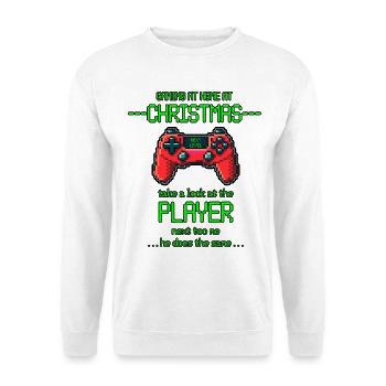 Christmas Gaming - Unisex Pullover - Weiß - Vorne