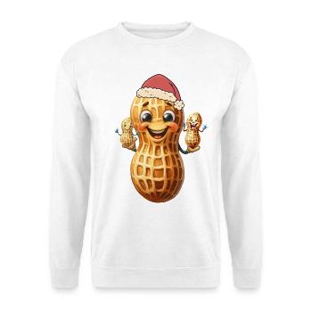 Cacahuètes Cacahuètes Noix Noix Enfant Enfants Bébé - Sweat-shirt Unisexe - blanc - Devant