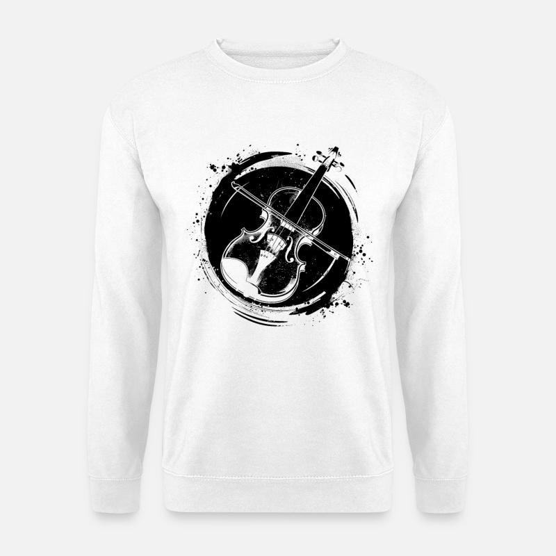 Fiddle Sketch - Unisex Sweatshirt - white