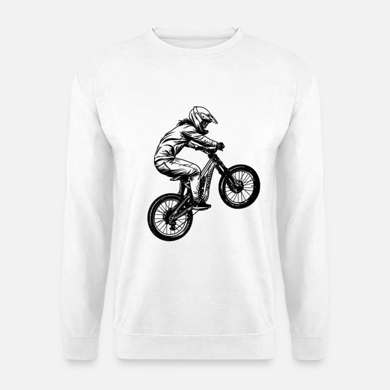 Mountainbike Liebhaberin - Unisex Pullover - Weiß