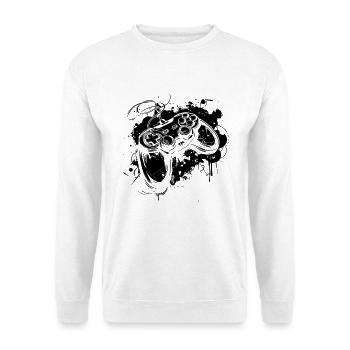 Manette de jeu - Sweat-shirt Unisexe - blanc - Devant