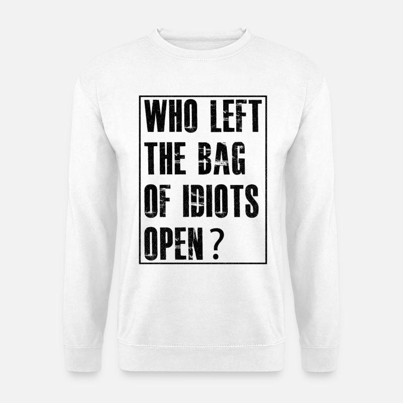 who left the bag - Unisex Sweatshirt - white