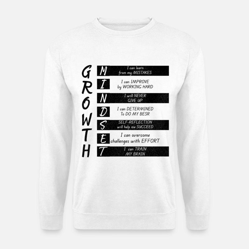 GROWTH MINDEST - Unisex Pullover - Weiß