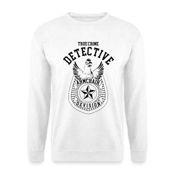 Poulet Marque True Crime Détective Cadeau Drôle - Sweat-shirt Unisexe - blanc - Devant