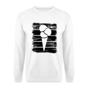 Eiswaffel - Unisex Pullover - Weiß - Vorne