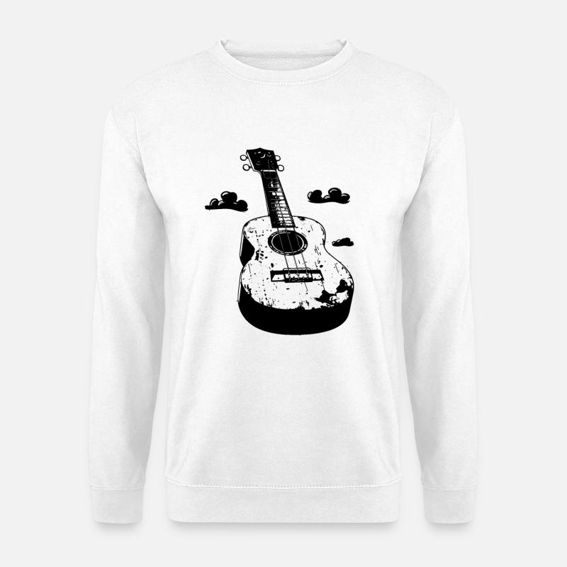 Ukulele Comic Style - Unisex Sweatshirt - white