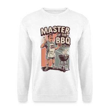 Retro BBQ Master Funny Grill King - Unisex Sweatshirt - white - Front