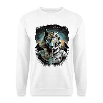 Antiker Astronaut Anubis Futuristische Weltraumgottheit - Unisex Pullover - Weiß - Vorne