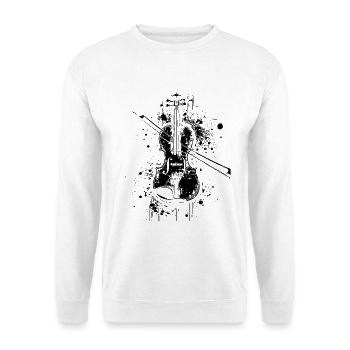 Violin Drawing - Unisex Sweatshirt - white - Front