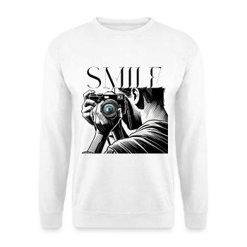 Camera Focus-Please Smile Design for Photographers - Unisex Sweatshirt - white - Front