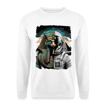 Horus als futuristisches Astronauten-Konzept - Unisex Pullover - Weiß - Vorne