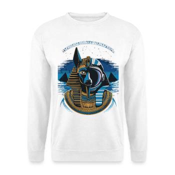 Celestial Anubis Hybrid Design - Unisex Sweatshirt - white - Front