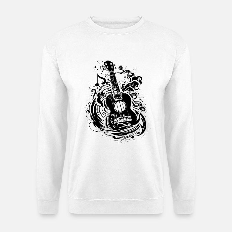 Ukulele - Unisex Pullover - Weiß