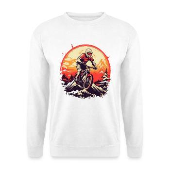 Mountain Biking Vintage - Unisex Sweatshirt - white - Front