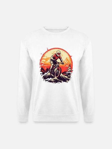 VTT Vintage - Sweat-shirt Unisexe - blanc
