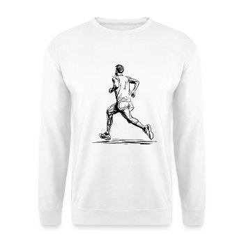 Jogger Line Art - Unisex Sweatshirt - white - Front